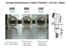 HOSE FILTER- 150 microns- 1/2 inch SHOWER SEAL- Silicone - 150 um